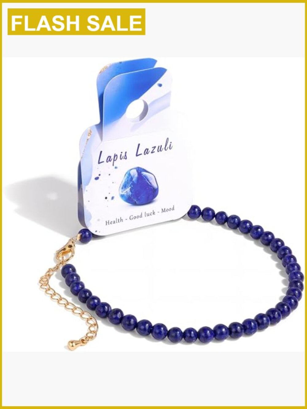 Natural Stone Beaded Anklet for Women, Adjustable Crystal Ankle Bracelet, Boho